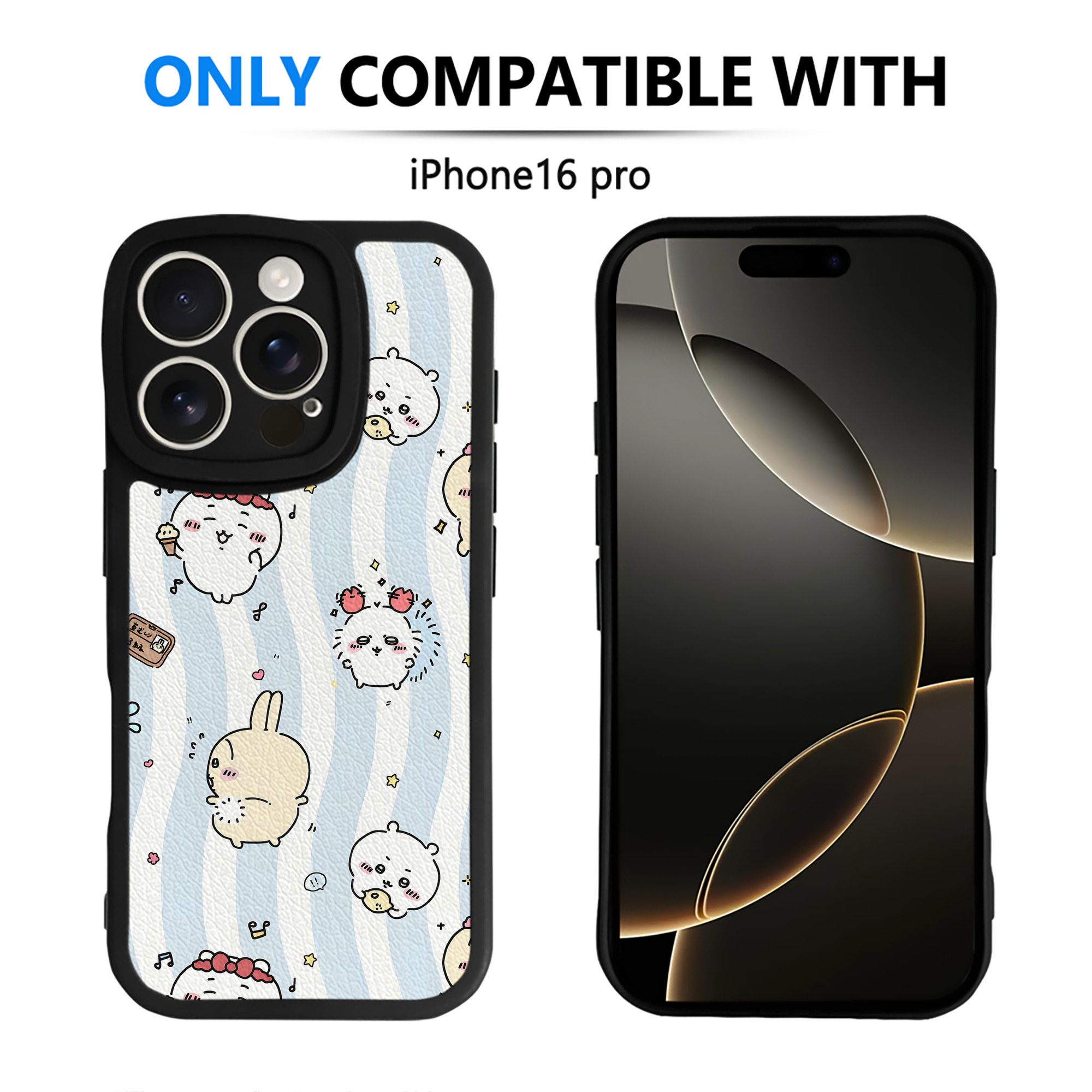 （画像用） ちいかわ Chii-kawa 【iPhone 16シリーズ対応】シリコンスマホケース（レザー調） 材質：シリコン